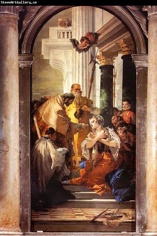 Giovanni Battista Tiepolo The Last Communion of St.Lucy